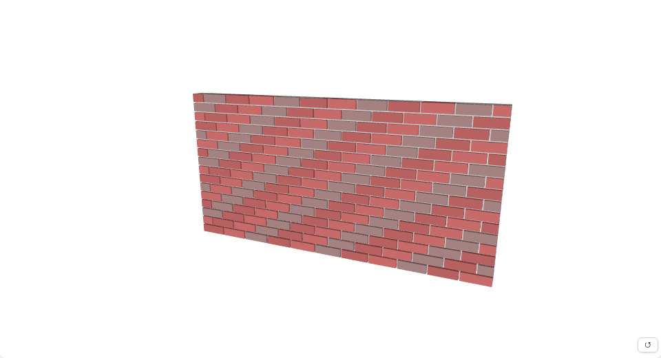 Running-bond brick wall from the live Brick Wall Pattern demo